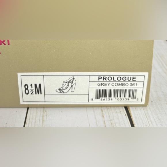 Aerosoles Suede Maryjane Prologue Gray Black Brown Size 8.5 Retro Stacked Heel - Picture 9 of 9